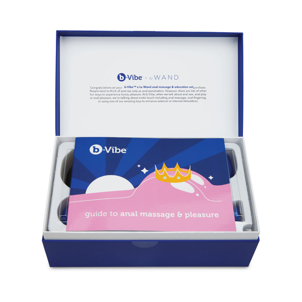 B-VIBE - ANAL MASSAGE & EDUCATION SET BLUE