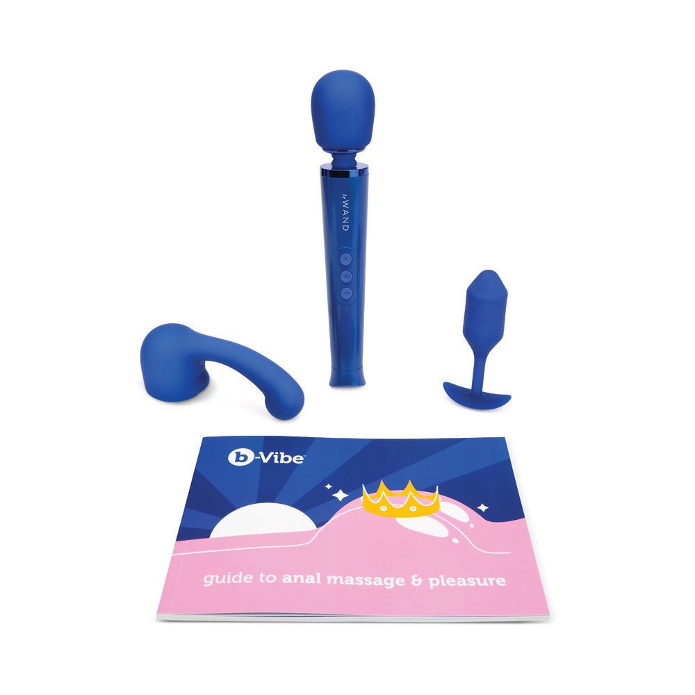 B-VIBE - ANAL MASSAGE & EDUCATION SET BLUE