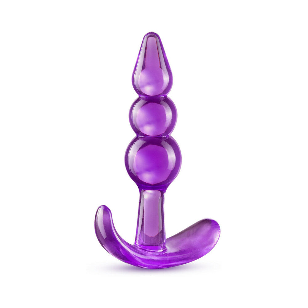 BLUSH - B YOURS TRIPLE BEAD ANAL PLUG PURPLE
