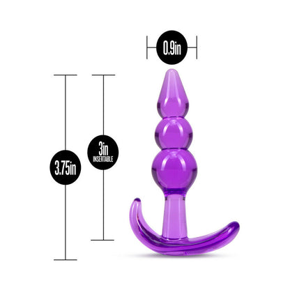 BLUSH - B YOURS TRIPLE BEAD ANAL PLUG PURPLE