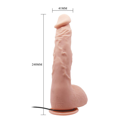 DEBRA - BEAUTIFUL JASON 9,4 " VIBRATING DILDO