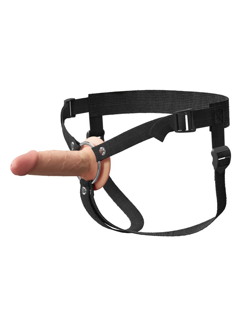 PIPEDREAM - FANTASY X-TENSIONS ELITE - 5" SILICONE HOLLOW STRAP-ON DUAL DENSITY