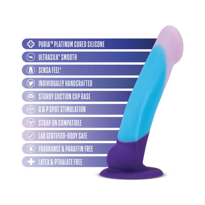 BLUSH - AVANT D16 PURPLE HAZE 7 IN. SILICONE DILDO WITH SUCTION CUP