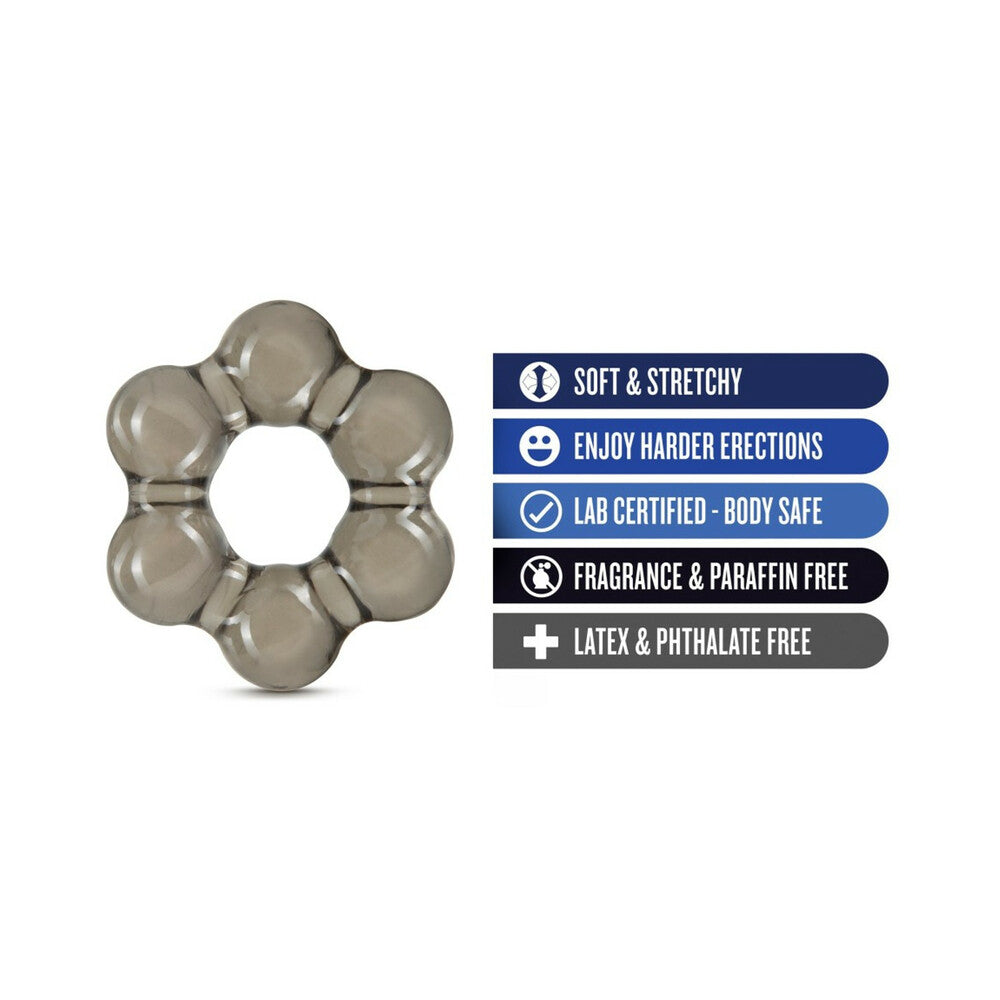 STAY HARD THICK BEAD COCKRING BLACK