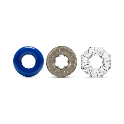 BLUSH - STAY HARD TRIPLE STRETCH COCKRINGS 3-PACK ASSORTED COLORS