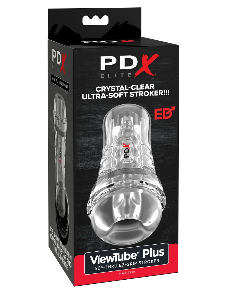 PIPEDREAM - PDX ELITE - VIEWTUBE SEE-THRU EZ-GRIP STROKER