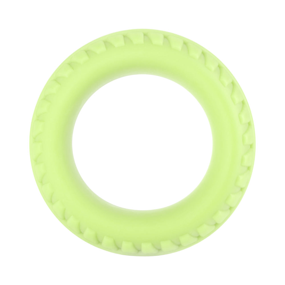 FORTO - ANILLO PARA PENE DE SILICONA LÍQUIDA F-12, 35MM, QUE BRILLA EN LA OSCURIDAD