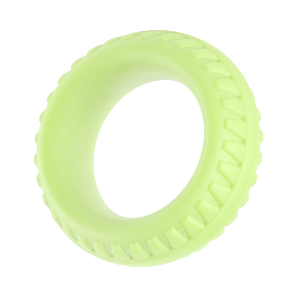 FORTO - ANILLO PARA PENE DE SILICONA LÍQUIDA F-12, 35MM, QUE BRILLA EN LA OSCURIDAD