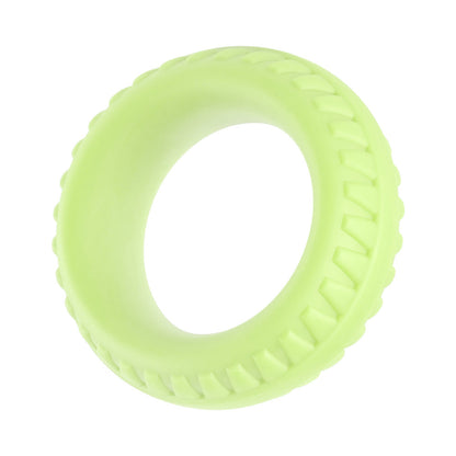 FORTO - ANILLO PARA PENE DE SILICONA LÍQUIDA F-12, 35MM, QUE BRILLA EN LA OSCURIDAD