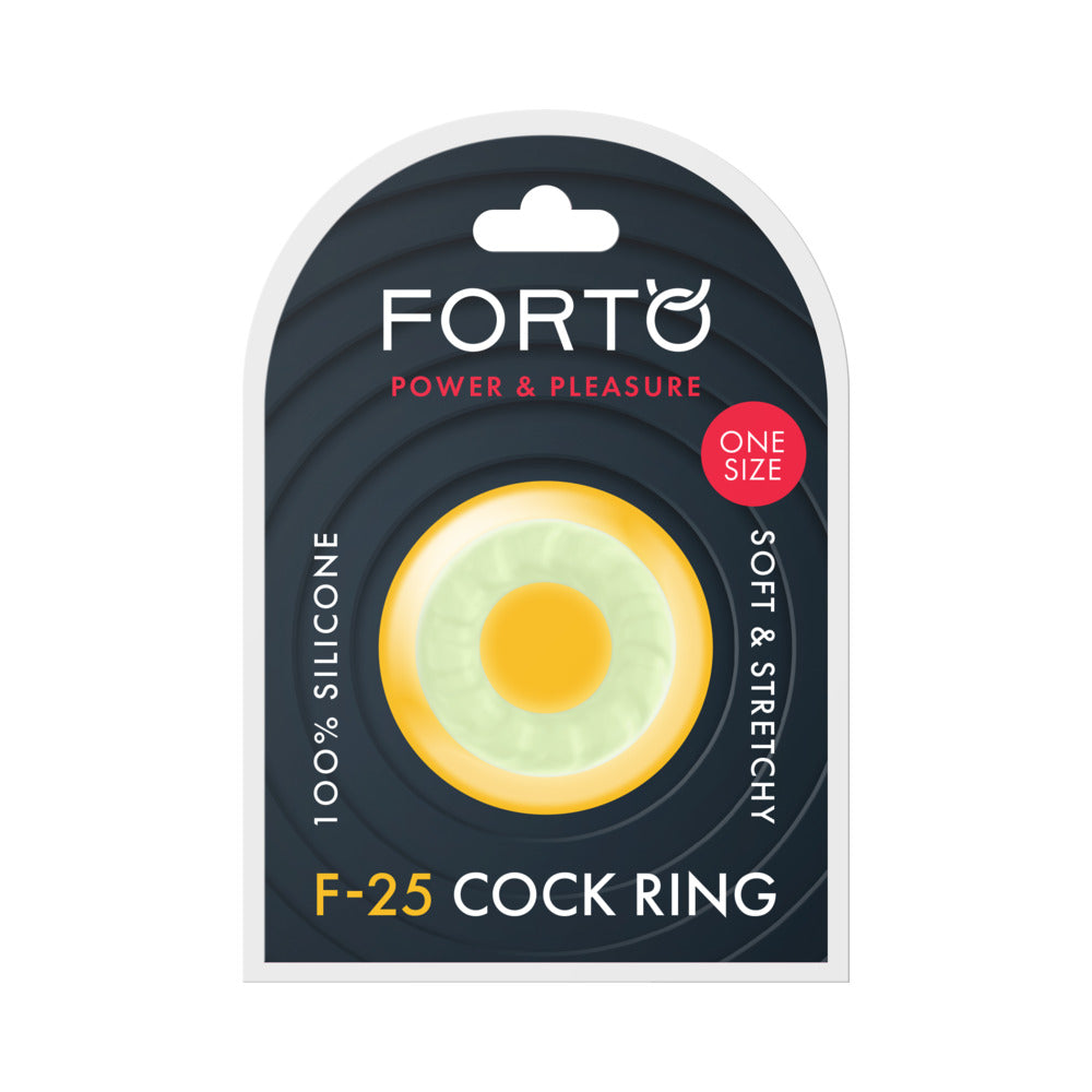 FORTO - F-25 LIQUID SILICONE COCKRING 23MM GLOW