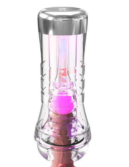 PIPEDREAM - PDX ELITE - VIEWTUBE XXL SEE-THRU EZ-GRIP LED STROKER