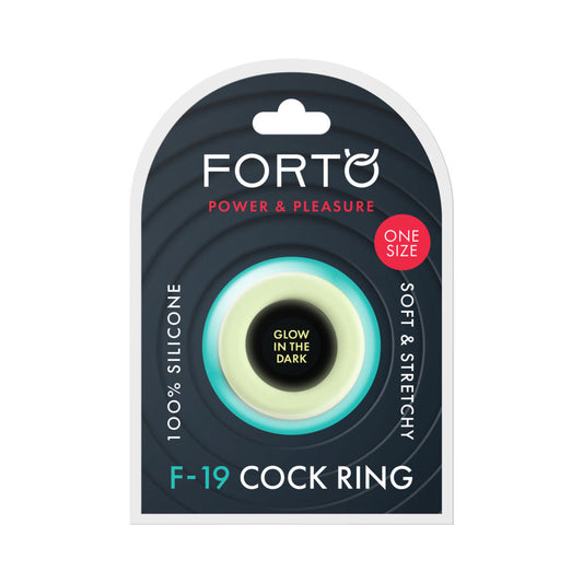 FORTO - F-19 LIQUID SILICONE 2-TONE COCKRING BLACK/GLOW