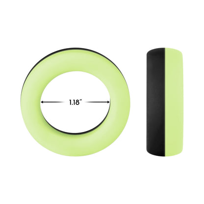 FORTO - F-19 LIQUID SILICONE 2-TONE COCKRING BLACK/GLOW