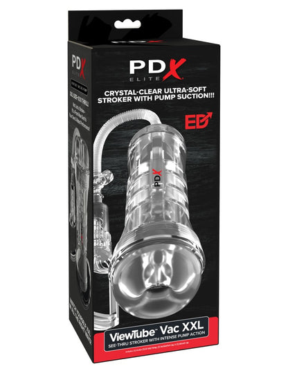 PIPEDREAM - PDX ELITE - VIEWTUBE VAC XXL PUMP SEE-THRU EZ-GRIP PUMP STROKER