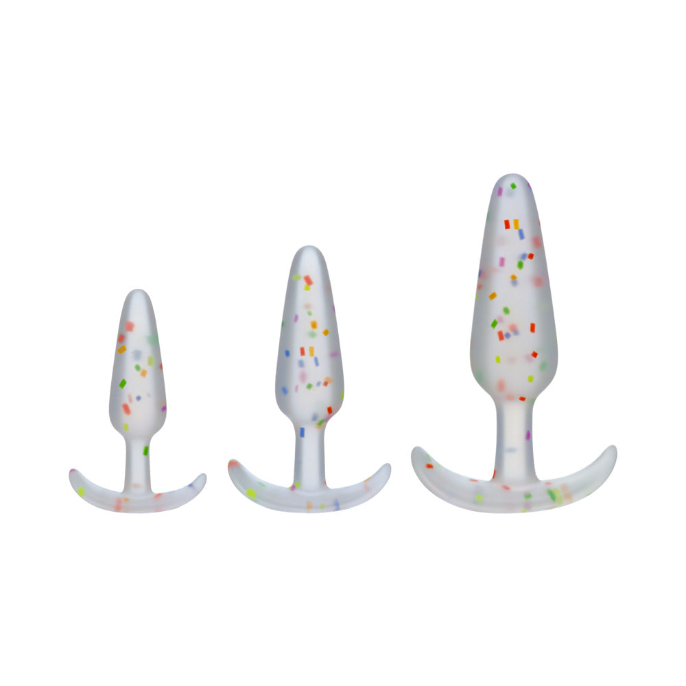 DOC JOHNSON - MOOD PRIDE ANAL PLUG TRAINING SET 3-PIECE