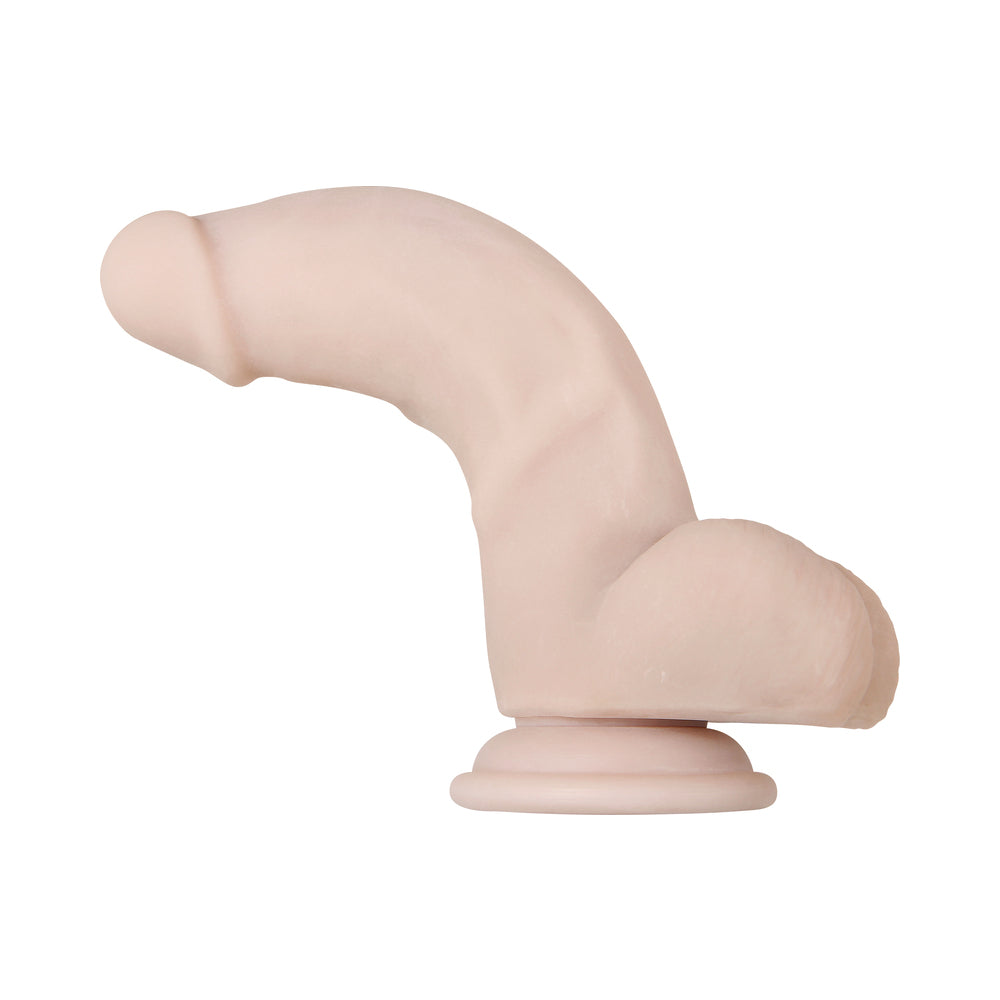 EVOLVED REAL SUPPLE POSEABLE 7 IN. REALISTIC DILDO WITH BALLS BEIGE