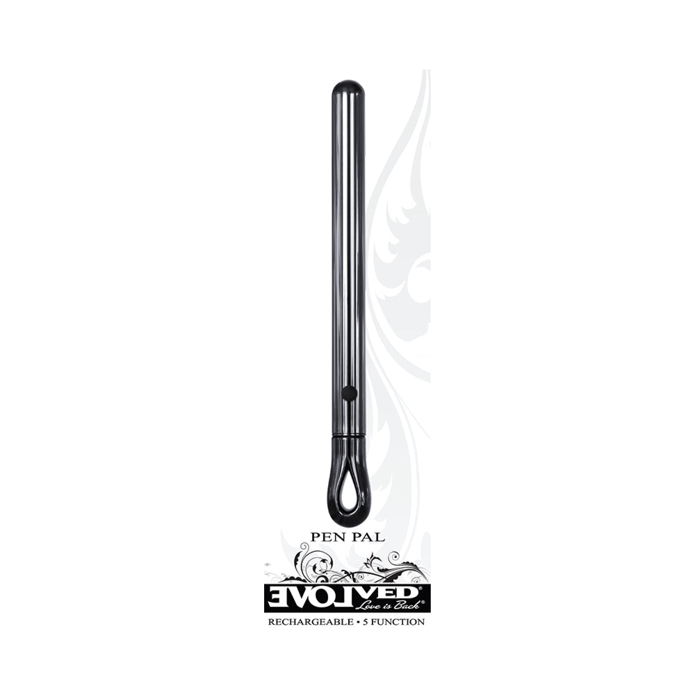 EVOLVED - PEN PAL RECHARGEABLE METAL PEN VIBRATOR CHROME