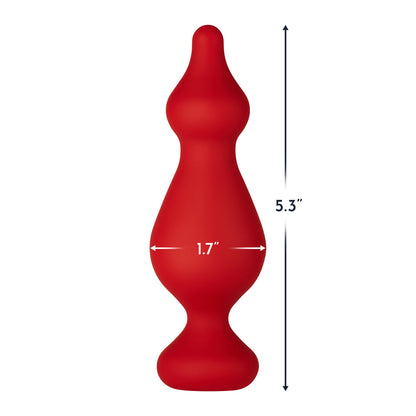 FORTO F-30 POINTER SILICONE ANAL PLUG LARGE RED