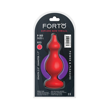 FORTO - F 30 POINTER SILICONE ANAL PLUG LARGE