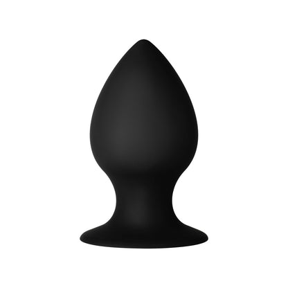 FORTO - F-98 CONE SILICONE ANAL PLUG MEDIUM BLACK