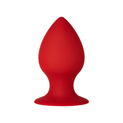 FORTO F-98 CONE SILICONE ANAL PLUG MEDIUM RED