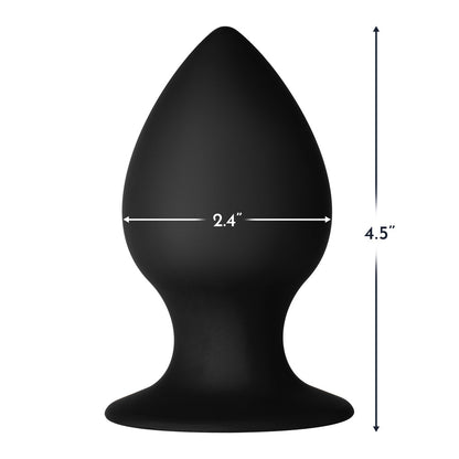 FORTO F-98 CONE SILICONE ANAL PLUG LARGE BLACK