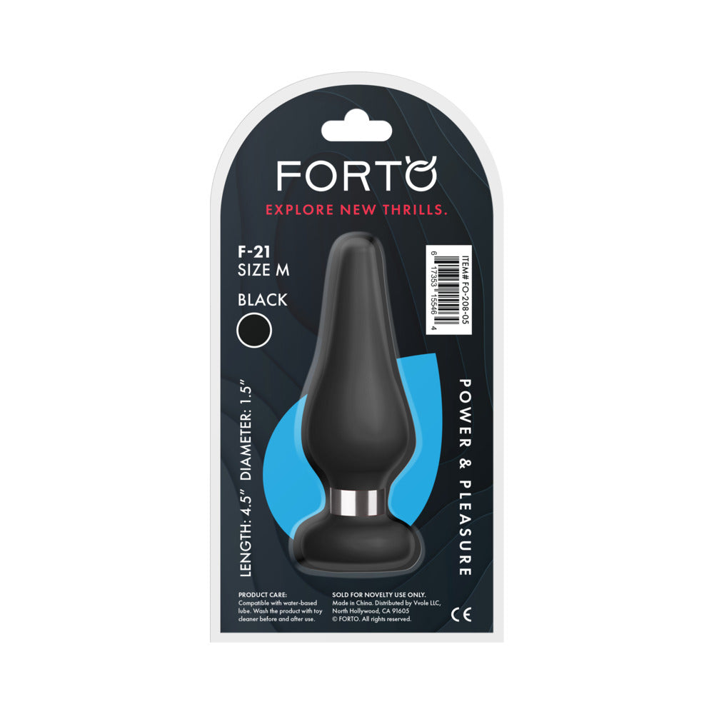FORTO - F 21 TEAR DROP SILICONE ANAL PLUG MEDIUM