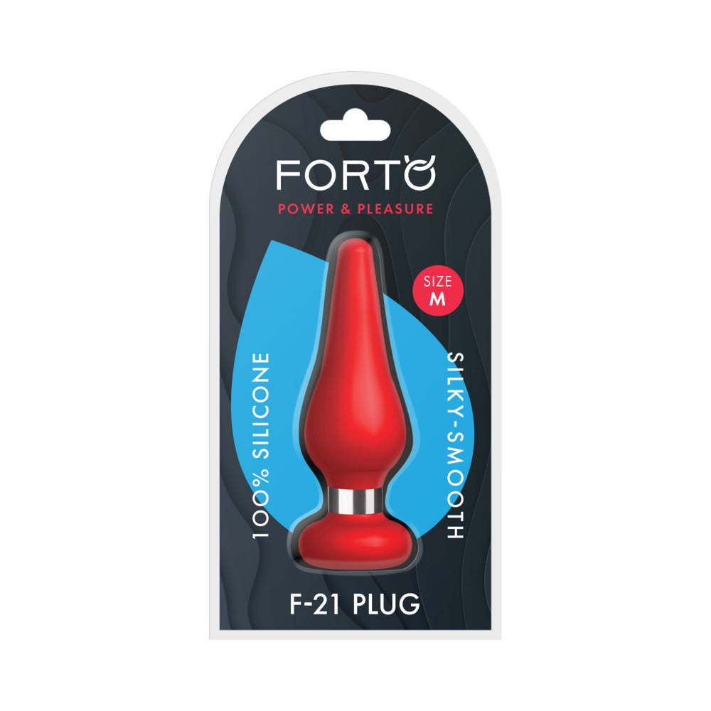 FORTO - F 21 TEAR DROP SILICONE ANAL PLUG MEDIUM