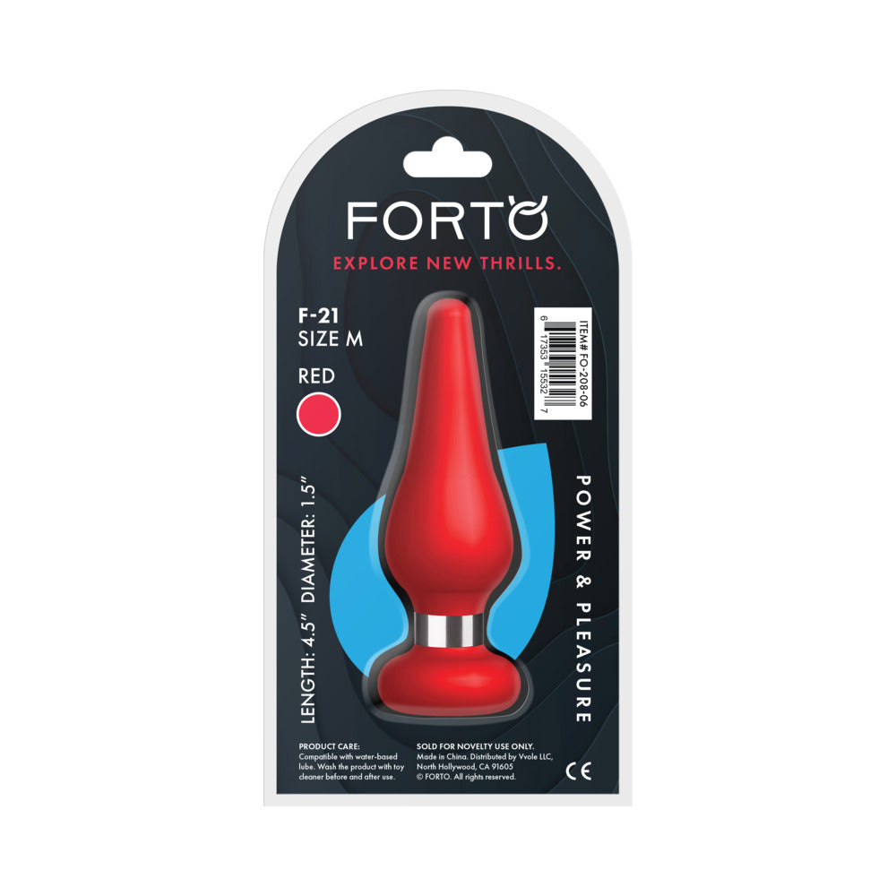 FORTO - F 21 TEAR DROP SILICONE ANAL PLUG MEDIUM