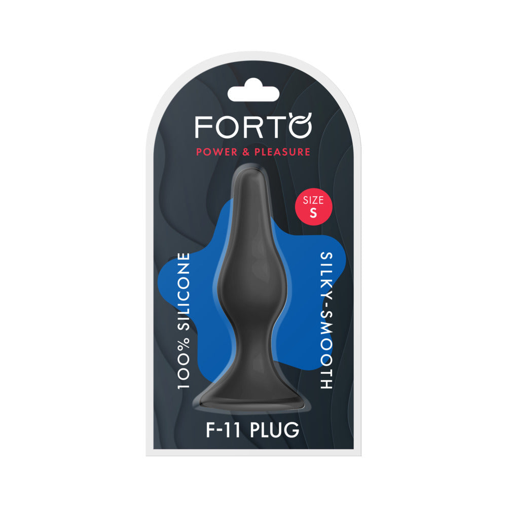 FORTO F-11 LUNGO SILICONE ANAL PLUG SMALL BLACK