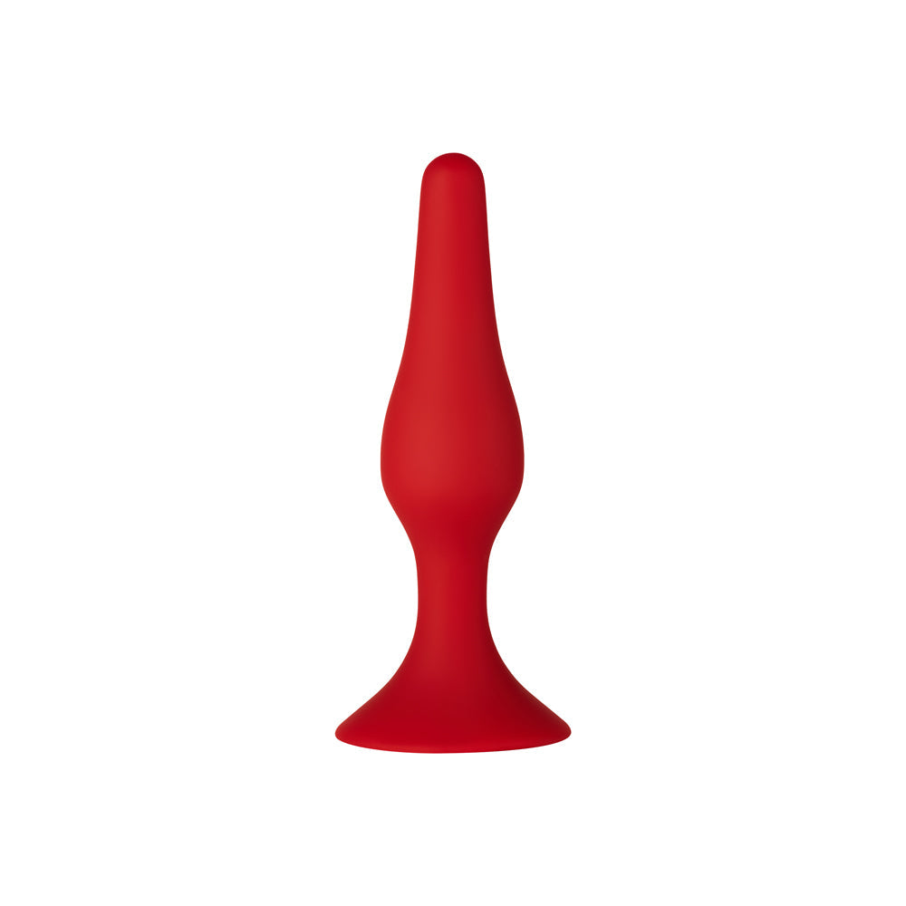 FORTO F-11 LUNGO SILICONE ANAL PLUG SMALL RED