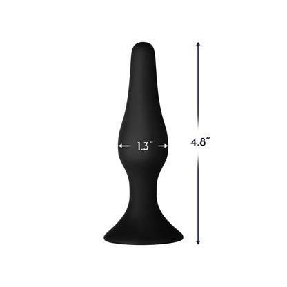 FORTO F-11 LUNGO SILICONE ANAL PLUG MEDIUM BLACK