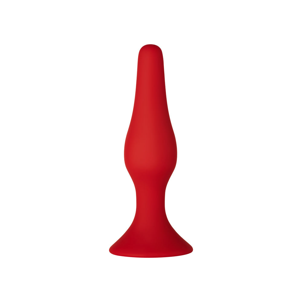 FORTO - F-11 TAPÓN ANAL DE SILICONA LUNGO MEDIANO ROJO