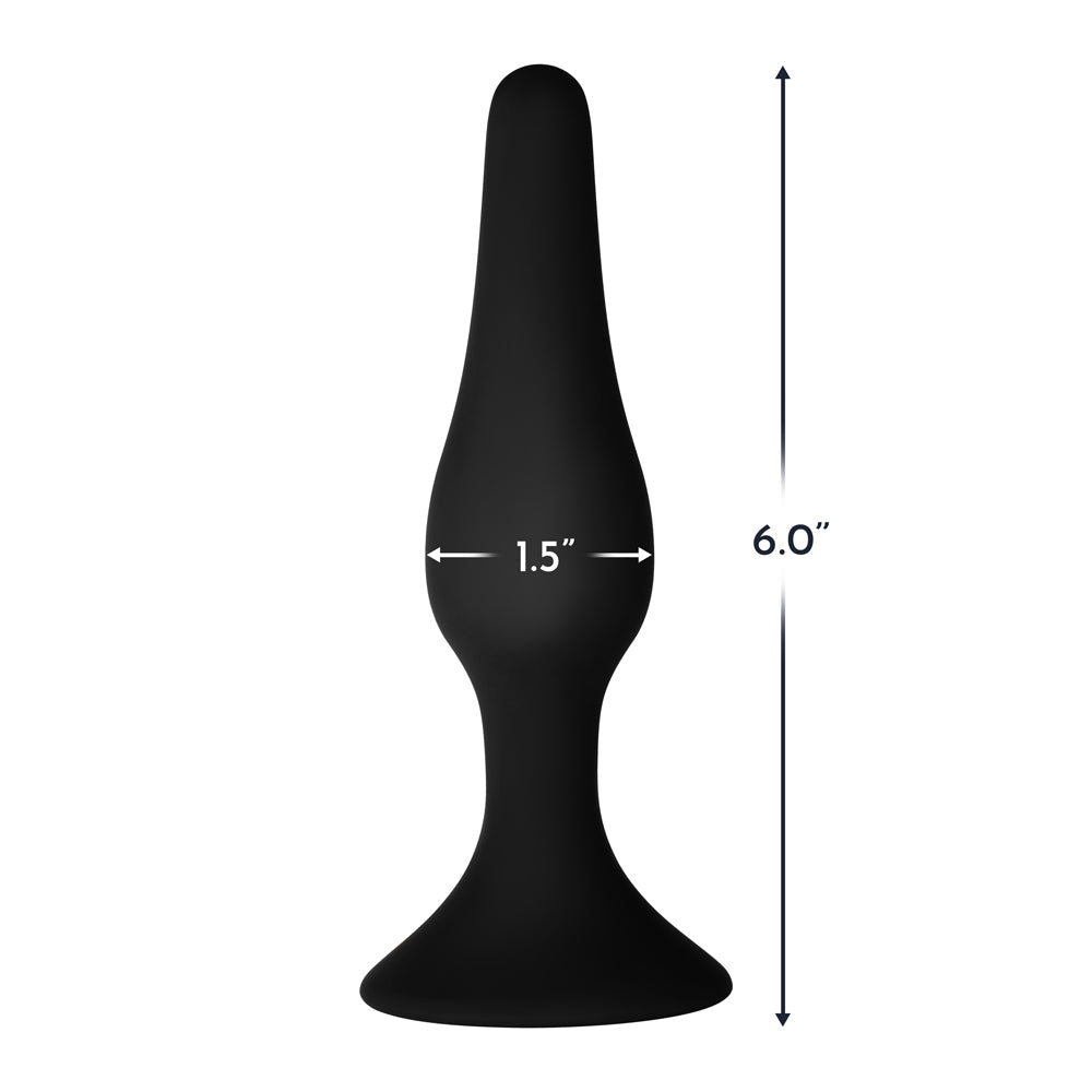 FORTO F-11 LUNGO SILICONE ANAL PLUG LARGE BLACK