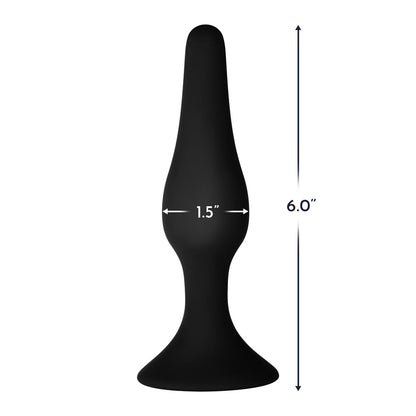 FORTO F-11 LUNGO SILICONE ANAL PLUG LARGE BLACK