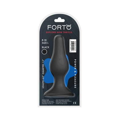 FORTO F-11 LUNGO SILICONE ANAL PLUG LARGE BLACK