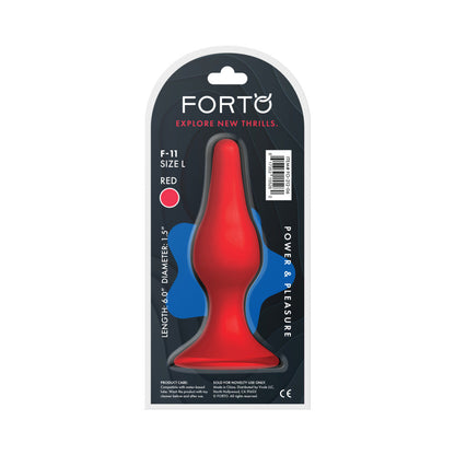FORTO F-11 LUNGO SILICONE ANAL PLUG LARGE RED