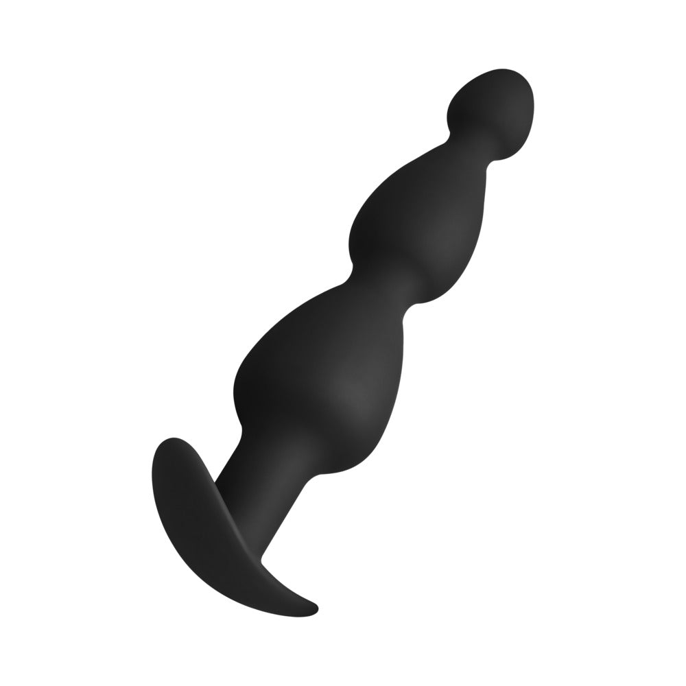 FORTO - F-52 CONE BEADS SILICONE ANAL PLUG BLACK