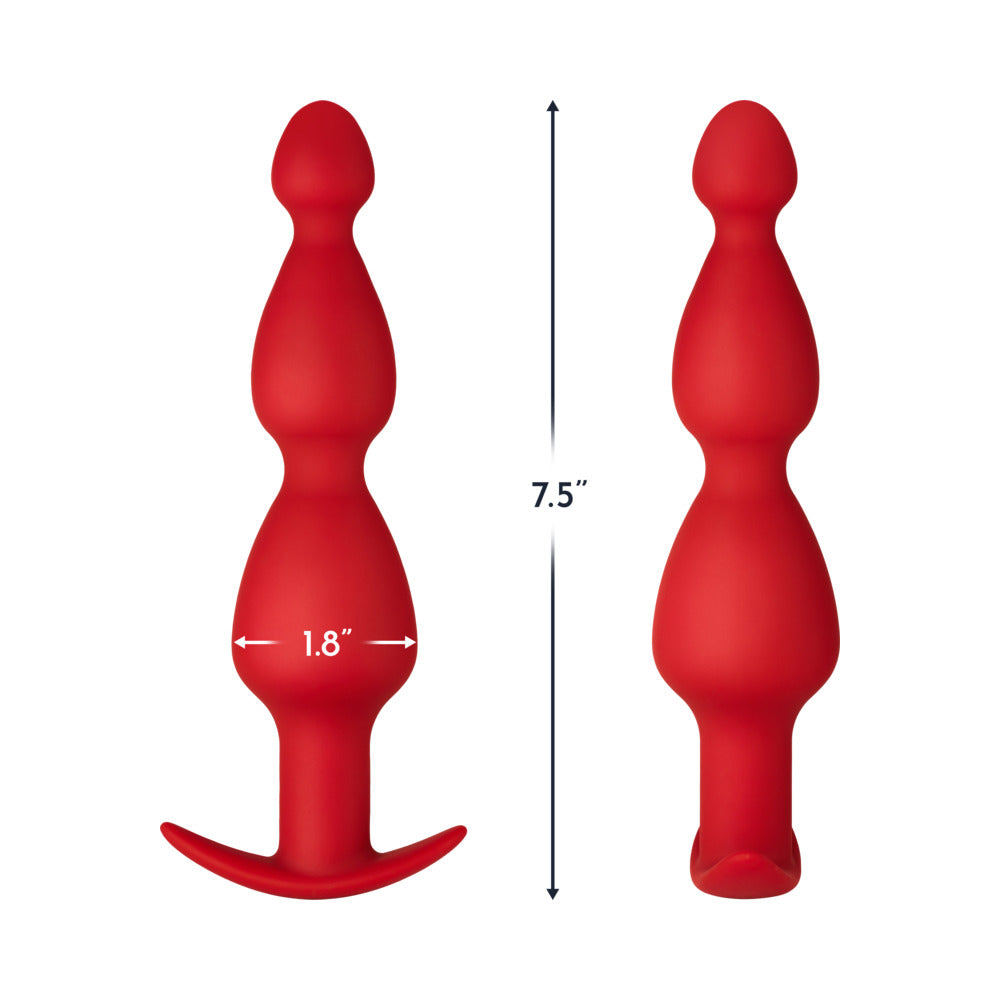 FORTO - F 52 CONE BEADS SILICONE ANAL PLUG