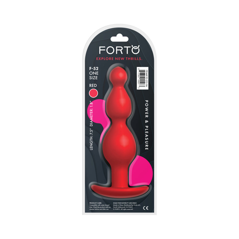 FORTO - F 52 CONE BEADS SILICONE ANAL PLUG