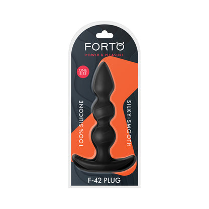 FORTO - F 42 SPIRAL BEADS SILICONE ANAL PLUG