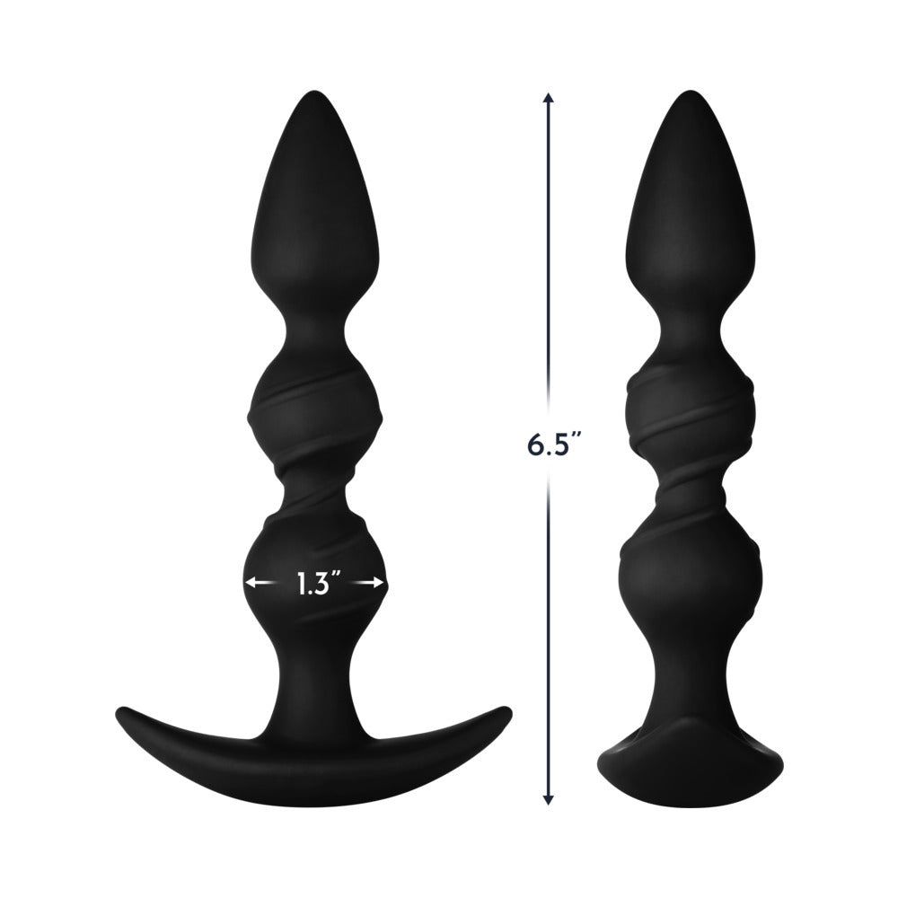 FORTO - F 42 SPIRAL BEADS SILICONE ANAL PLUG