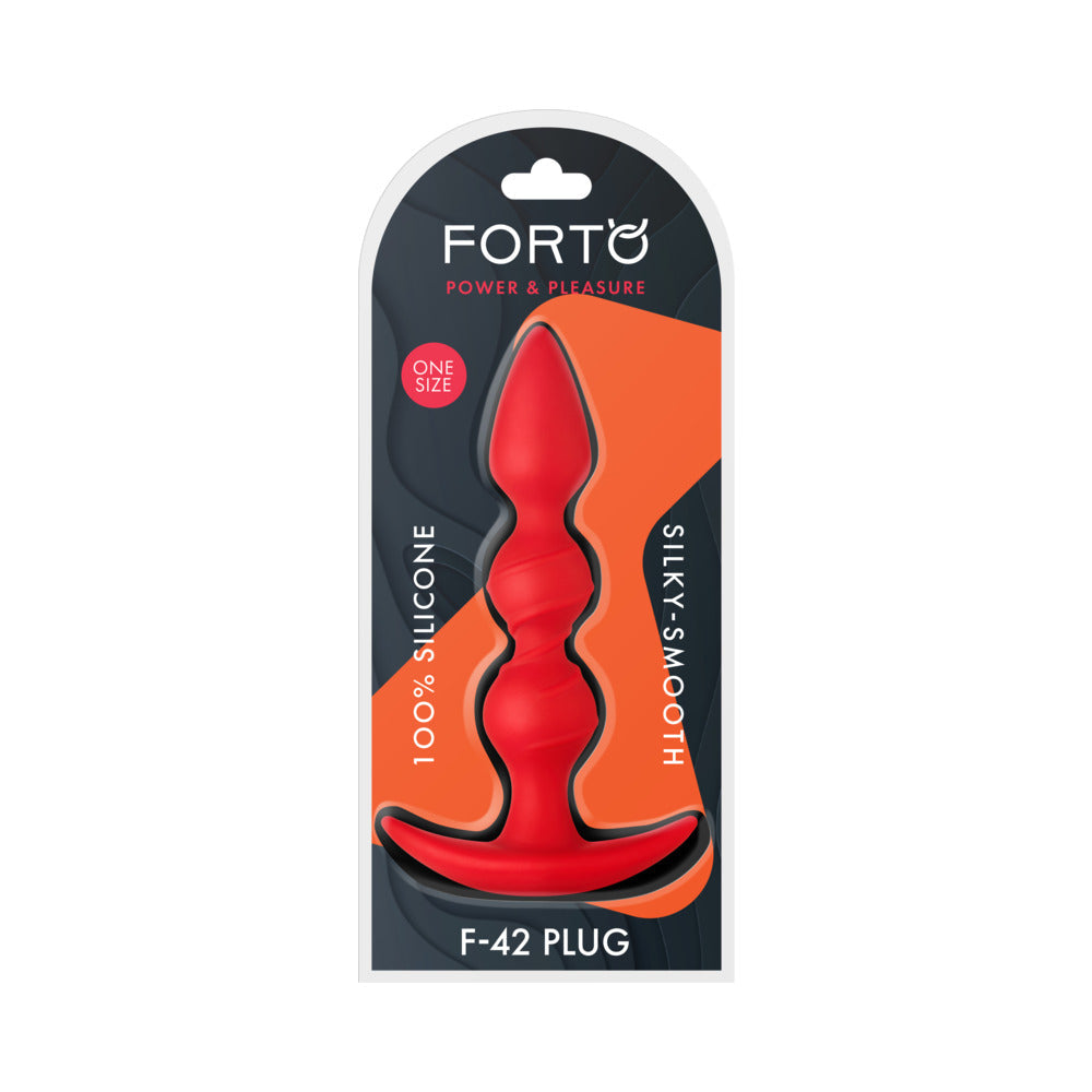 FORTO - F 42 SPIRAL BEADS SILICONE ANAL PLUG