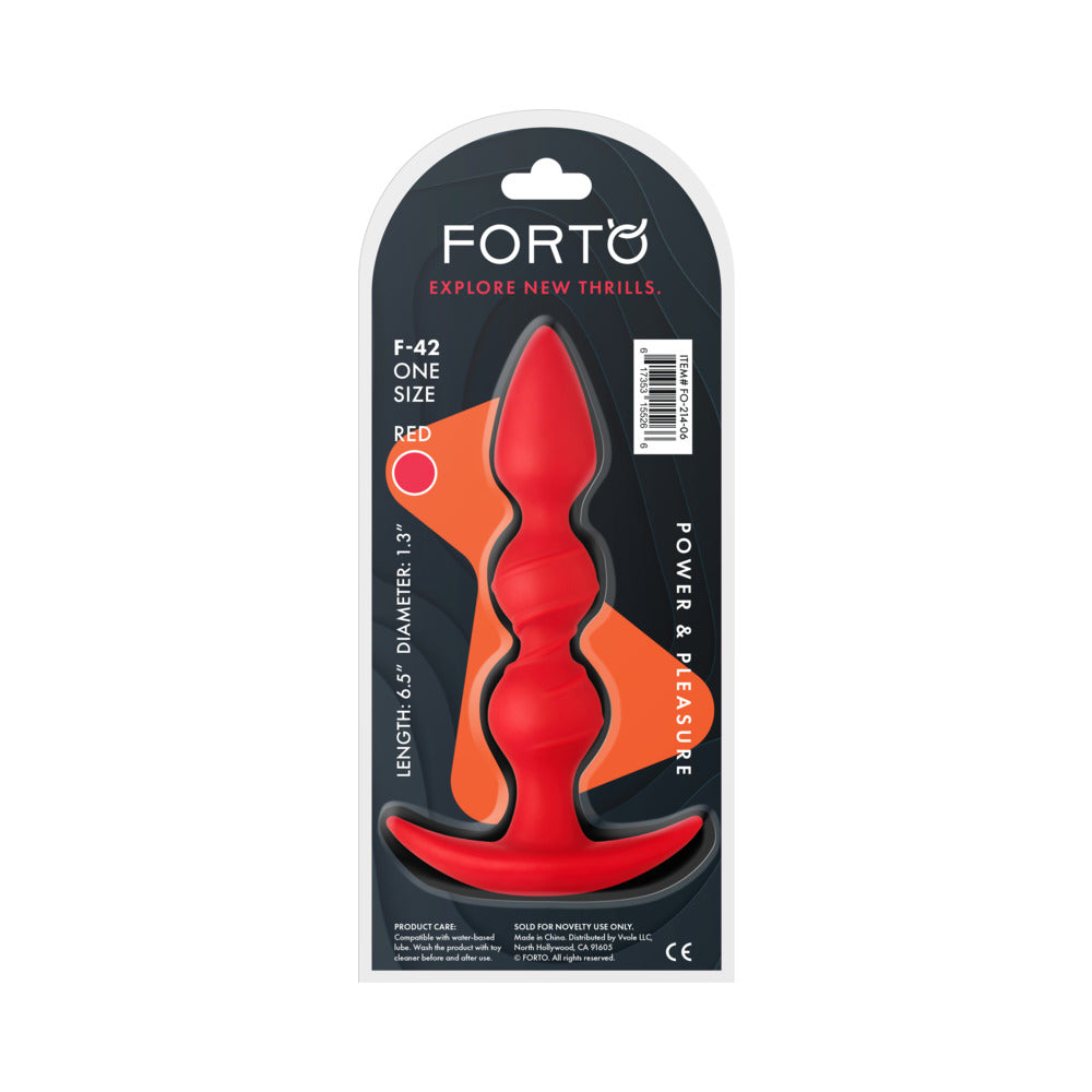 FORTO - F 42 SPIRAL BEADS SILICONE ANAL PLUG