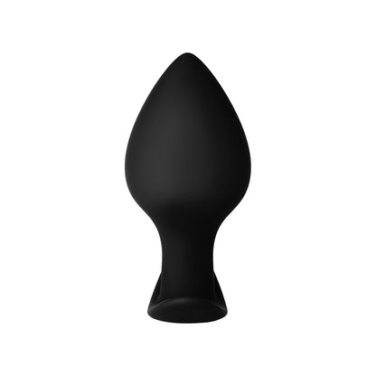 FORTO F-60 SPADE SILICONE ANAL PLUG SMALL BLACK