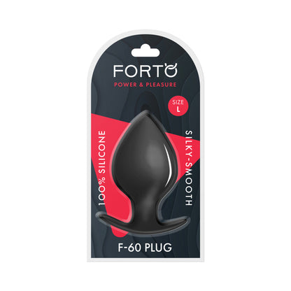 FORTO F-60 SPADE SILICONE ANAL PLUG LARGE BLACK
