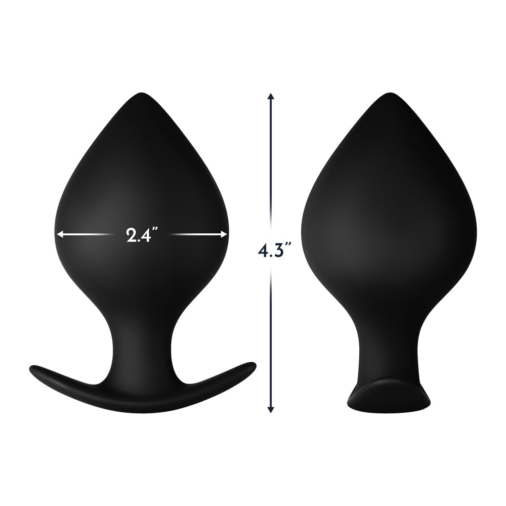 FORTO F-60 SPADE SILICONE ANAL PLUG LARGE BLACK