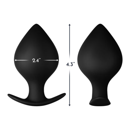 FORTO F-60 SPADE SILICONE ANAL PLUG LARGE BLACK