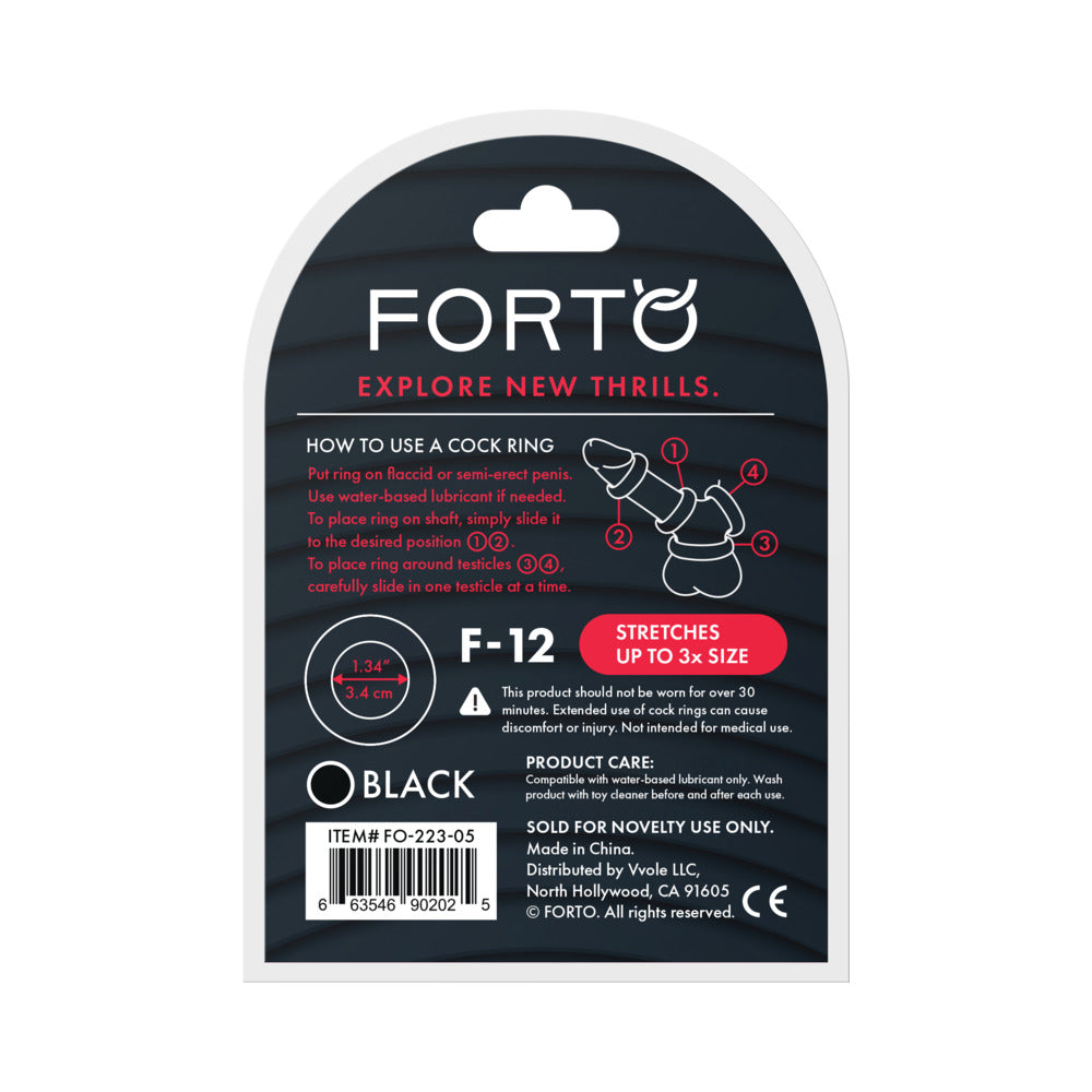 FORTO - F 12 LIQUID SILICONE COCKRING 35MM