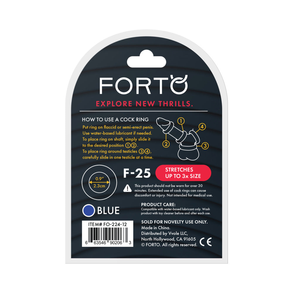 FORTO - F 25 LIQUID SILICONE COCKRING 23MM